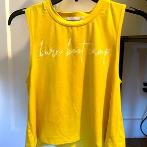 Yellow Burn Bootcamp Tank